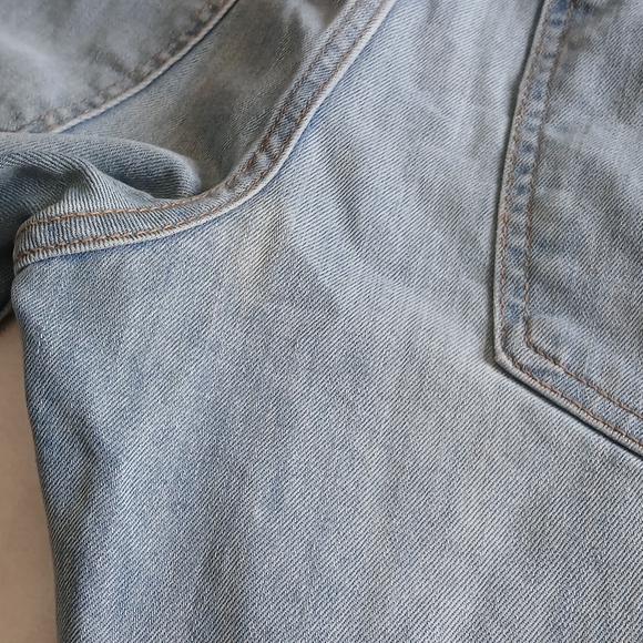 Men Original Use Light Blue Denim with Black Patch - Picture 4 of 5